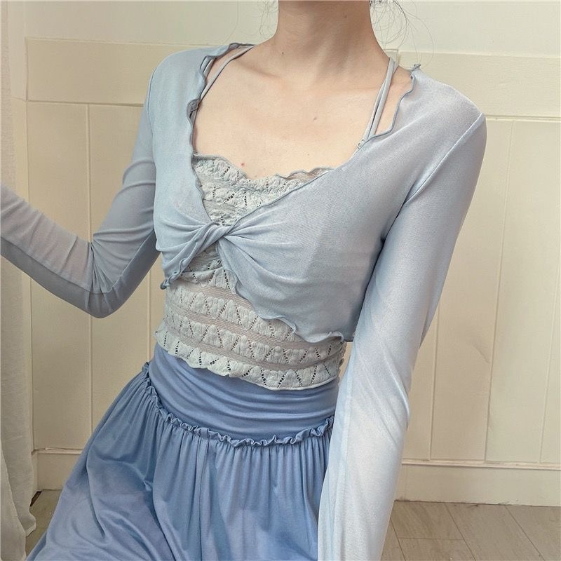 Women's Mesh Ballet Cover Up C - Pilates Yoga Ballet 评论和价格