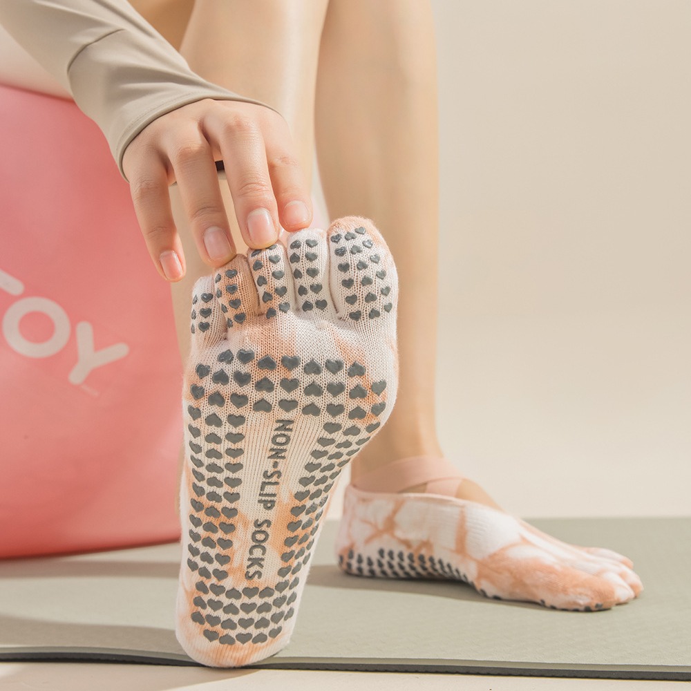 Tie-Dye Women's Five Finger Gr - Pilates Yoga Workout 评论和价格