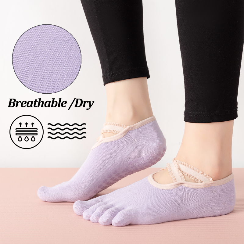 Ladies Non-Slip Pilates Socks  - Pilates Yoga Ballet 评论和价格