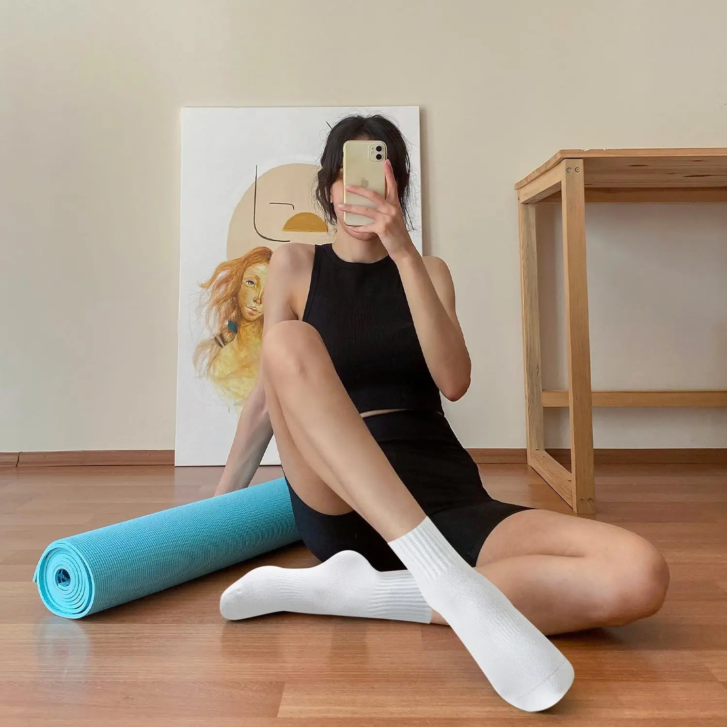 4 pairs of women's yoga socks, - Pilates Yoga Ballet 评论和价格