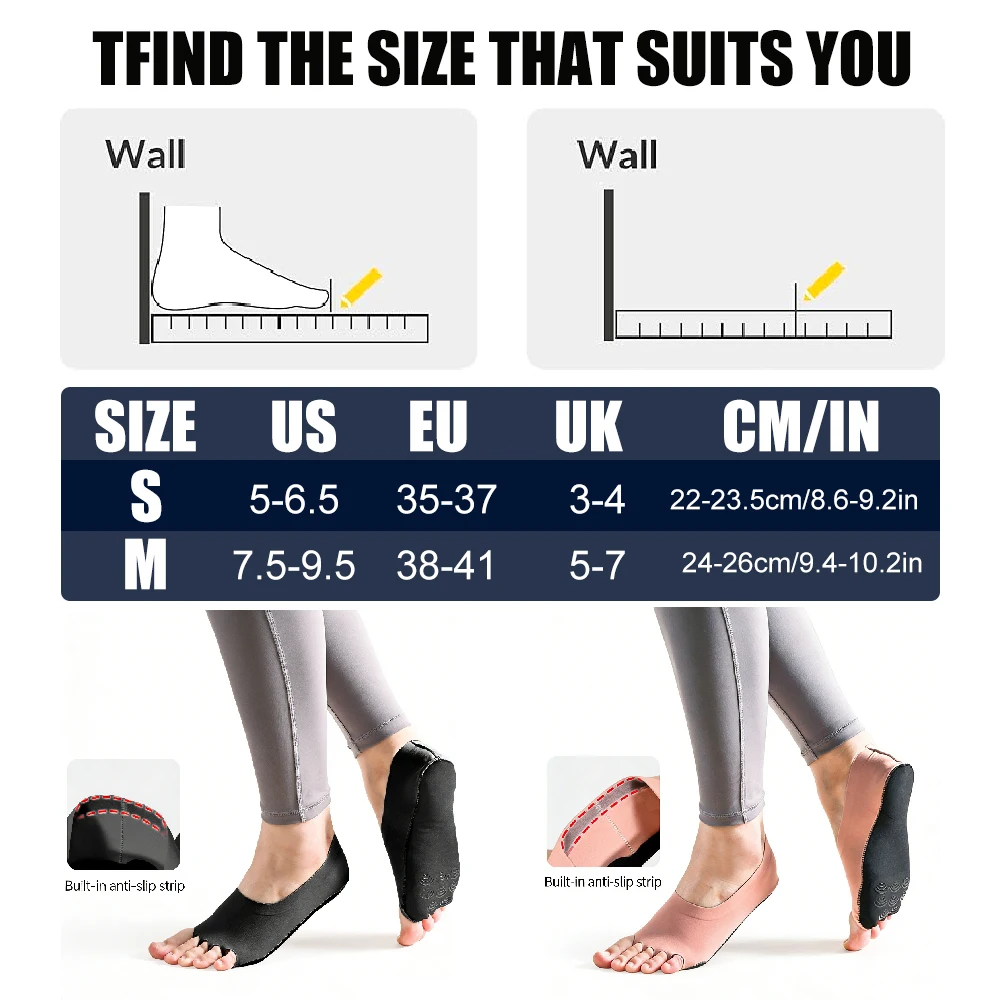 1Pair Toeless Yoga Socks for W - Pilates Yoga Ballet 评论和价格