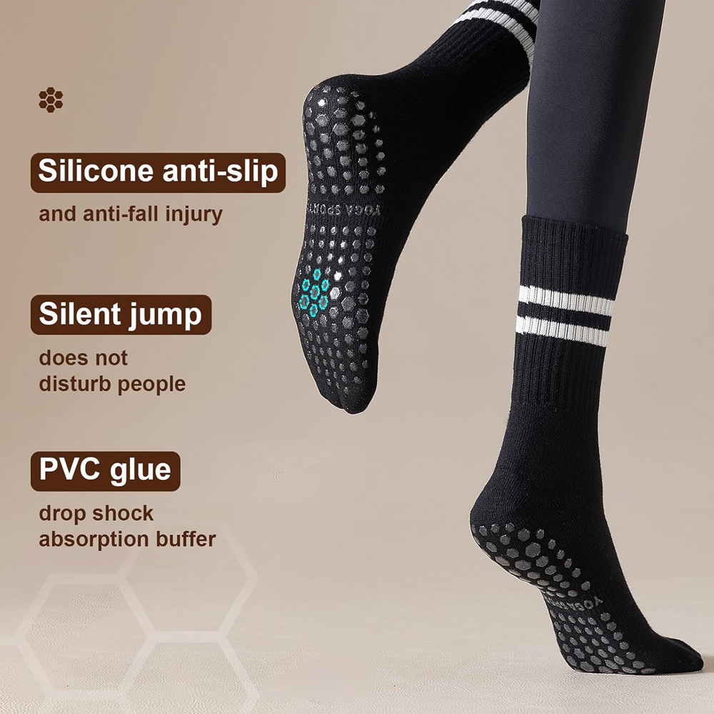 Yoga Pilates Socks with Grips  - Pilates Yoga Workout 评论和价格