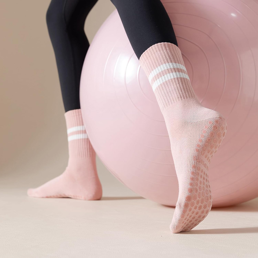 Yoga Pilates Socks with Grips  - Pilates Yoga Workout 评论和价格