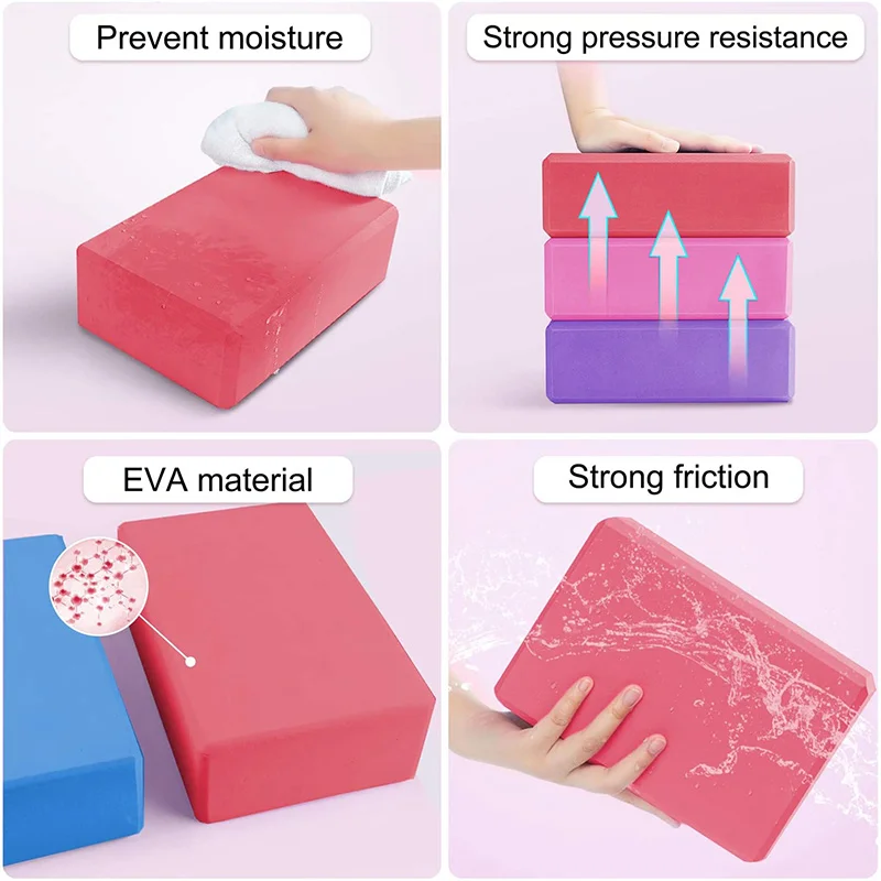 Yoga Building Blocks Cubes Pil - Pilates Yoga Block Exercises 评论和价格