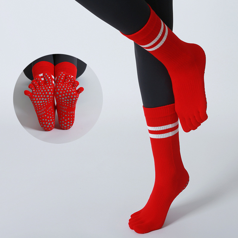 Women Non-slip Five Fingers Yo - Pilates Yoga Ballet 评论和价格
